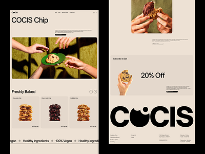 COCIS — UI/UX Design for Food Bakery Website Design bakerywebsite clean ecommercefood ecommerceui figmadesign food foodphotography foodui landing page design localbakery minimal modern modernbakery product design sweetshopdesign uiux design user friendly waxyweb web design website design