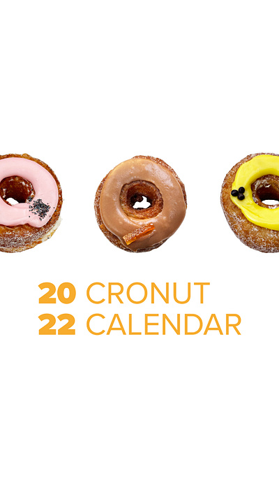 2022 Dominique Ansel Cronut Calendar animation branding graphic design infographics motion graphics ui ux web design web development xd