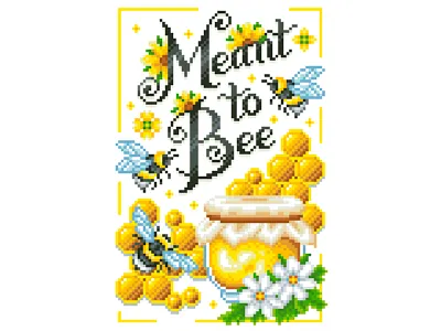 Pixel Art Poster 8bet bee daisies digital art graphic design honey illustration illustration art pixel art pixelart pixelartist pixels poster summer yellow