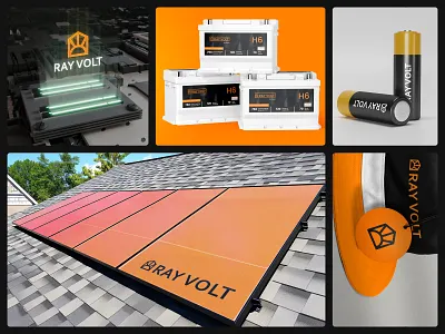 Ray Volt battery branding carbattery great design hydropower lithium lithiumbatteries lithiumbattery logo logo design logo designer minimal logo monogram logo new design powerhouse rayvolt solar solarpower wind windpower
