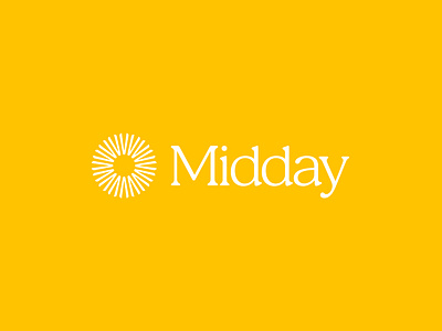 Midday Logo adobe illustrator adobe indesign brand identity branddesign branding c42d design health healthcare identity logo menopause ui vector womens health