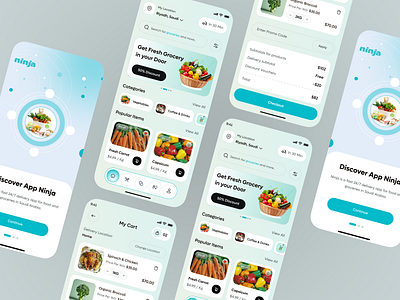 Grocery Delivery App Design app design app ui delivery service e commerce ecommerce app food delivery groceries grocery app grocery delivery grocery shopping grocerydeliveryapp healthy groceries mobile app mobile app design mobile app ui mobile design online grocery shopping
