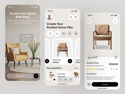 Furniture App app app design architecture arshopping company ecommerceui furniture furnitureapp furniturestore furnitureui homedecorapp interior interiordesignapp ios mobile mobile app mobile ui ui design uiux