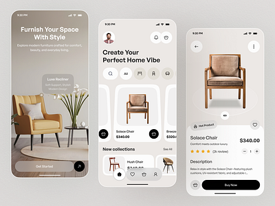 Furniture App app app design architecture arshopping company ecommerceui furniture furnitureapp furniturestore furnitureui homedecorapp interior interiordesignapp ios mobile mobile app mobile ui ui design uiux