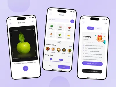 Calorie Tracker App UI/UX activity app app design calorie screening calorie traker calories f diet app food food calorie app food tracker food tracker app health mobile mobile app mobile app design mobile app tracker nutritions tracker ui ux