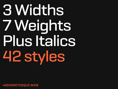 Geogrotesque Wide geogrotesque