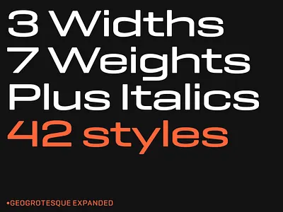 Geogrotesque Expanded geogrotesque