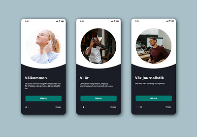 Ålands Radio & TV – News & Audio App accessibledesign audioapp darkmode lightmode mobileapp newsapp onboardingflow uidesign uxdesign