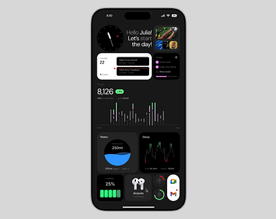 Routine tracker for Spline animation app hanawidgets mobile app no code spline sport tracker ui