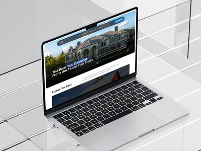 Roofing website design UI design ux design
