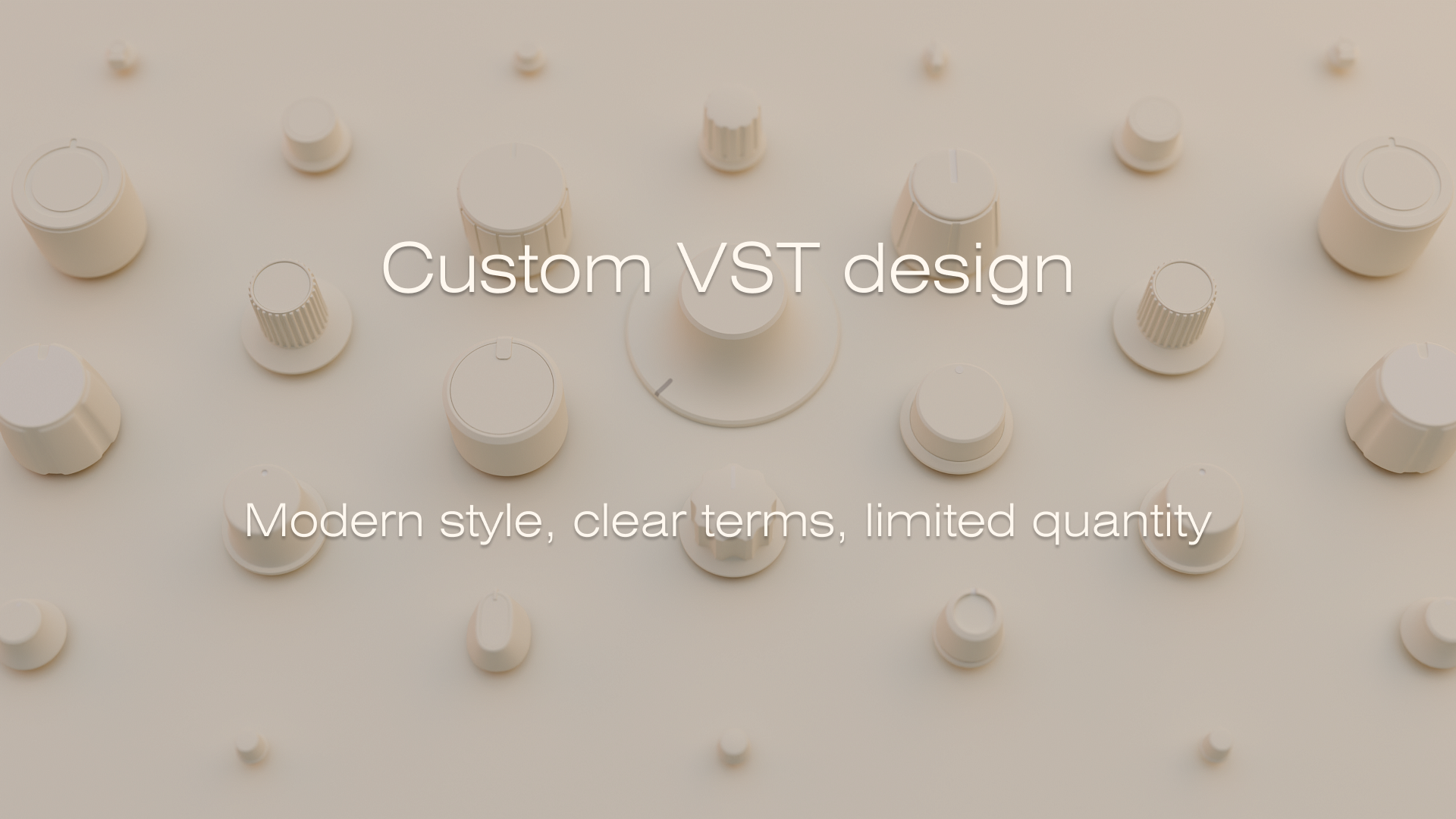 Example of You Will Get Vst UI Design (Neuomorpic)