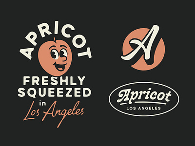 Freshly Squeezed in Los Angeles apricot apricot creative studio branding cartoon creative creative studio design illustration logo los angeles made by apricot mascot