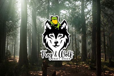 Frog & Wolf Craftshack adobe illustrator adobe photoshop brand identity branding design graphic design illustration illustration design logo