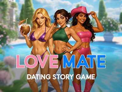 Love Story Dating Sim Game | Visual Novel Romance Game 3d animation app branding character illustration dating sim design game art game design gaming graphic design illustration logo motion graphics ss typography ui ux vector visual novel