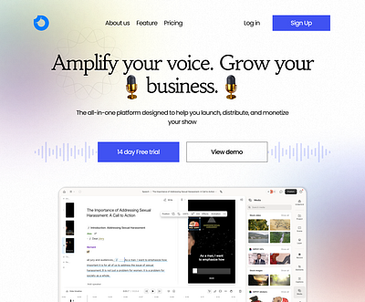 Landing page design. design ui visual design webdesign