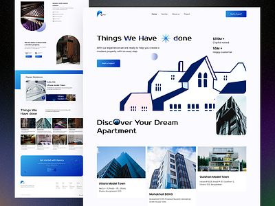 Real estate | Web design apartement architecture building home home page house landing page properties property real estate real estate agency real estate website realestate residence ui ux web web design website website design