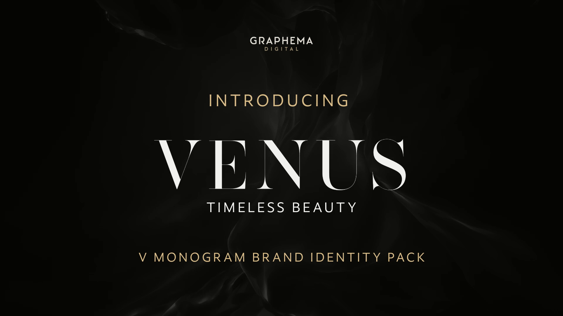 Example of Venus   V Monogram Brand Identity Pack 