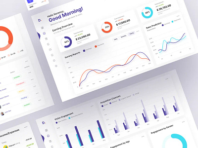CRM SaaS Dashboard UI