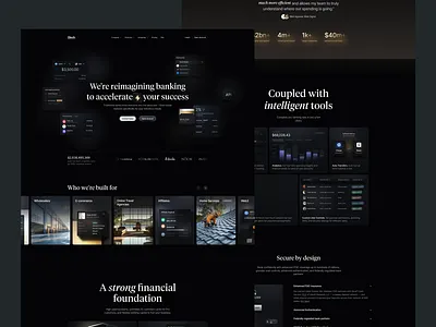 Slash - Business Banking Landing Page agency app bank branding business cards company design illustration landing page logo mobile ui web design