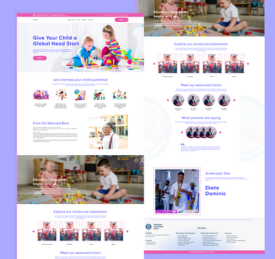 STUFENSTEIN INTERNATIONAL SCHOOL WEBSITE graphic design ui ux website