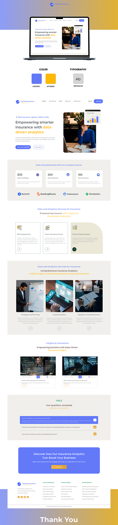 Insurance Analytics Web Site insurance ui ux