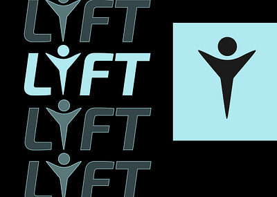 Wordmark Logo for LYFT blue and black logo creative designer growth logo lattermark logo light blue logo logo designer logo designing logos wardmark logo designer wordmark logo