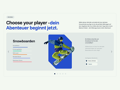 Dein Bildungsurlaub ai class bildungsurlaub brand identity brand messaging brand strategy education figma logo poledance snowboarding surfing symbol traveling ui visual identity webdesign webflow website design website developed yoga