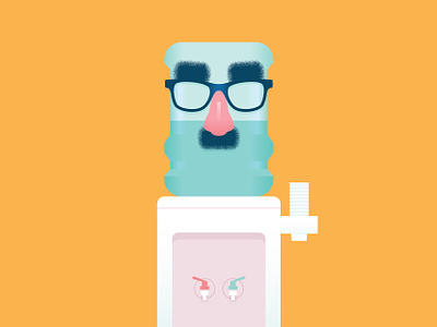 Office Fun beaglepuss chris rooney cups fun glasses groucho glasses humor humour illustration nose nose glasses office prank schnoz glasses water watercooler workplace