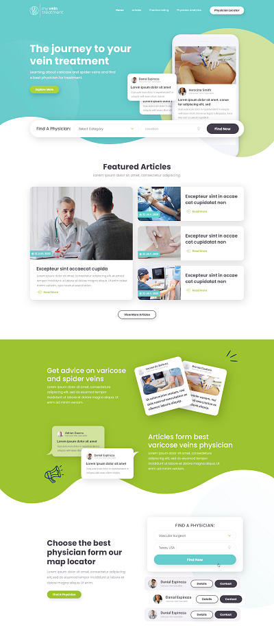 Medical Service Website Design