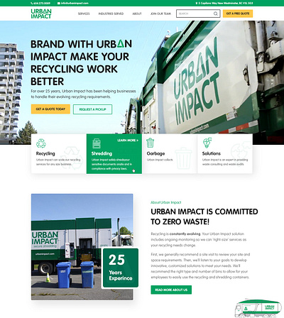 Urban Impact - Canada's popular brand website design