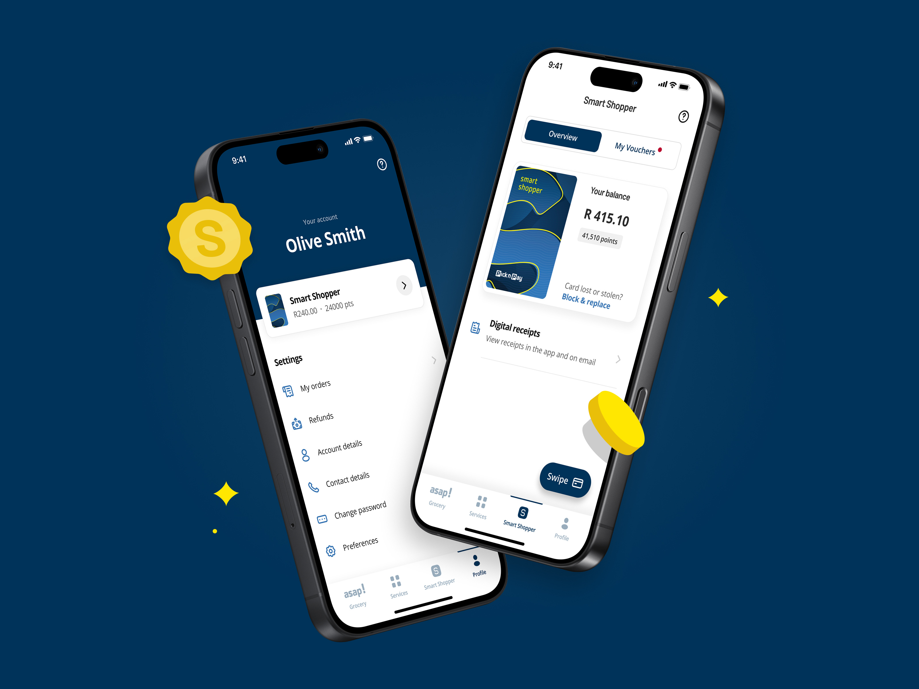 Pick n Pay asap! Animations & Illustrations animation app design illustration loyalty mobile motion graphics ui ux wireframe