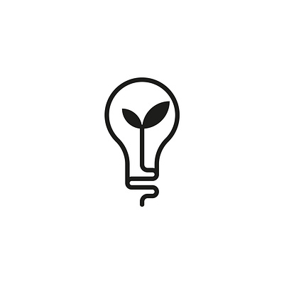 Eco innovation icon clean energy cleantech identity icon eco innovation icon eco line icon eco symbol ecology branding symbol emblem environmental startup logo green energy concept green logo leaf bulb illustration logo design plant inside bulb smart eco idea sustainable lightbulb logo