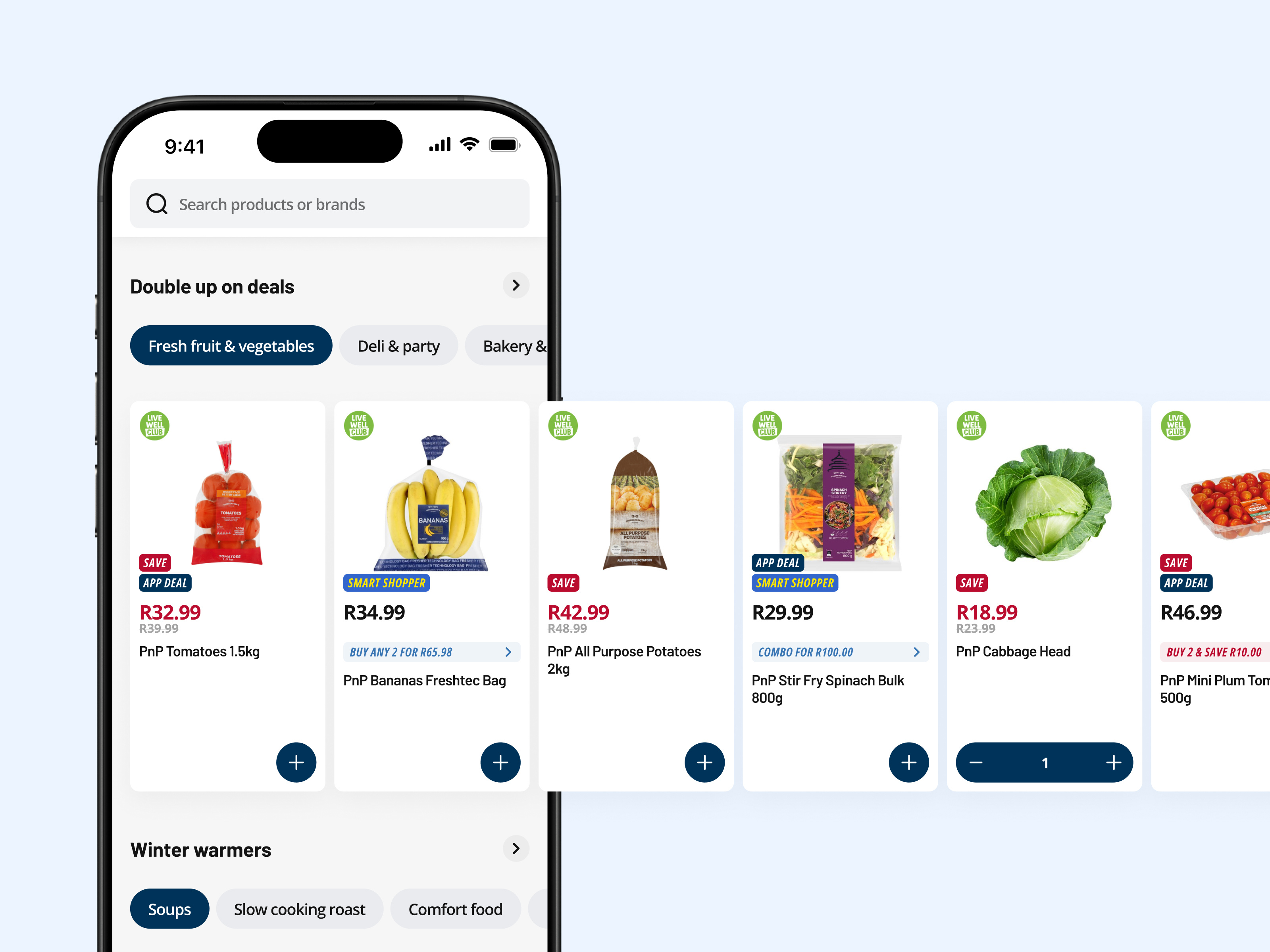 Example of Pick n Pay asap! Groceries Reimagined