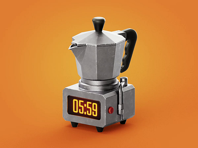 Coffee time 3d c4d cinema4d coffee loop render