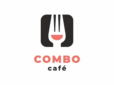 Happy combo bowl branding cafe food fork graphic design happy logo logotype sticks