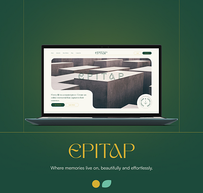 EPITAP – UX/UI Design | Memorial Platform | Web App branding case study figma graphic design product design typography ui ux visual design webapp website website design