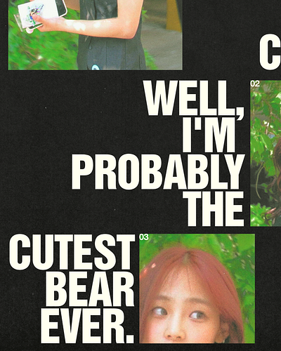 KIM 'bear' MINJI artwork content creation design digital art graphic design poster poster design