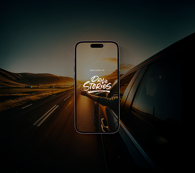 Drive Stories ai app autio automotive carplay drivestories hmi ios kickstarter roadtrip story travel ui vanlife