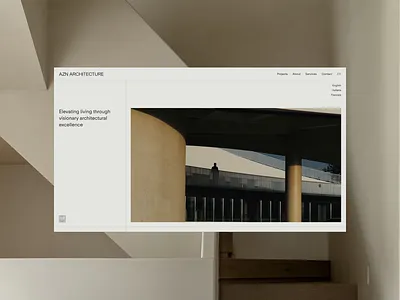 AZN Architecture web design animation architecture branding design graphic design home page identity interaction interior landing logo minimal minimalist design outer outer studio page typography ui ui design uxui