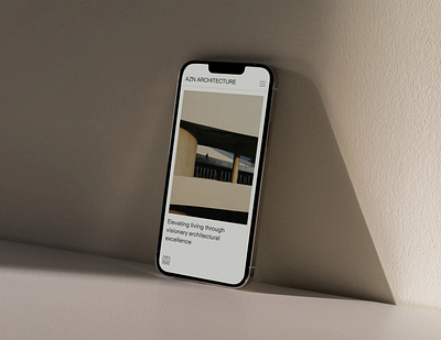 AZN Architecture web design branding design graphic design home page identity landing minimal mobile outer outer studio responsive design ui ui design ux uxui web web deisgn website