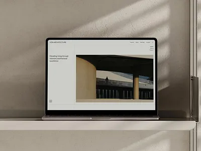 AZN Arhictecture web design architecture branding design desktop france graphic design home page identity interior design landing lithuania minimal minimalist design outer outer studio studio portfolio typography ui vilnius website
