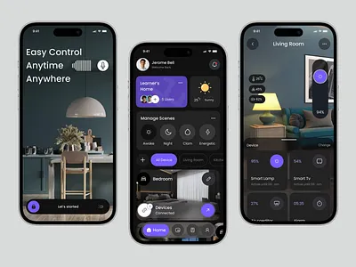 Smart Home Mobile App app design control home home app home application home automation home control home tech ios mobile mobile app remote smart device smart home smart home app