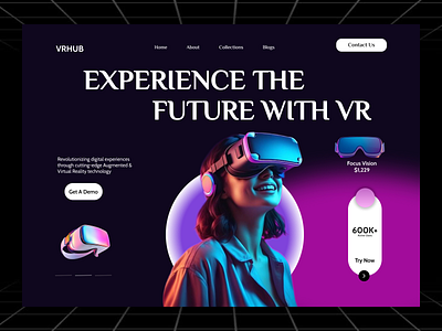 VRHUB . figma dribbble uiux uiux design user experience user interface web design
