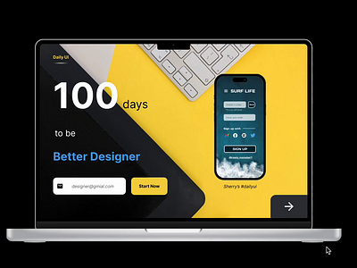 <100 day challenge> Day 100 Redesign DailyUI site 100daychallenge dailyui design ui ux