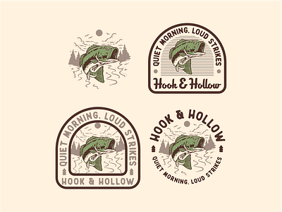 Hook and Hollow Bundle Design branding design fly fish fly fishing graphic design illustration logo mountain nature outdoor ui ux vector