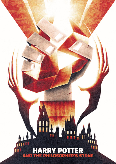 Harry Potter and the Philosopher's Stone // POSTER book design graphic design harry potter harrypotter illustration magic movie poster vector