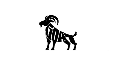 goat text based warp logo design goat goat design goat logo goat text graphic design logo