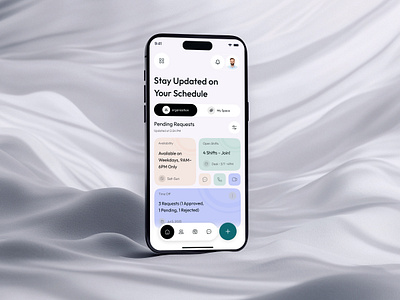 Team Management Mobile App ai app attendance design employee employee scheduling management mobile app product design project management saas scheduler shift task manager team management time time tracking ui ui ux design ux