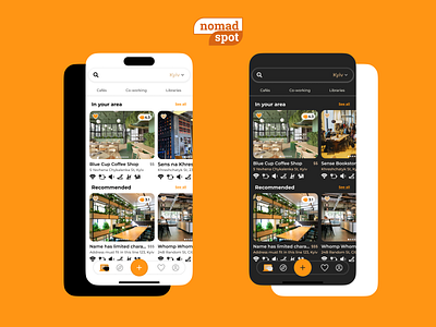 Nomad Spot - Mobile App Design figma map app minimalist mobile app mobile design product design ui design ux design