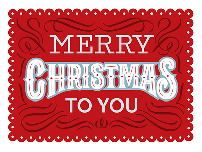Merry Christmas To You Custom Lettering With Flourishes christmas christmas design christmaslettering decorative lettering design flourishes flourishing hand lettering illustration lettering merry christmas type affiliated
